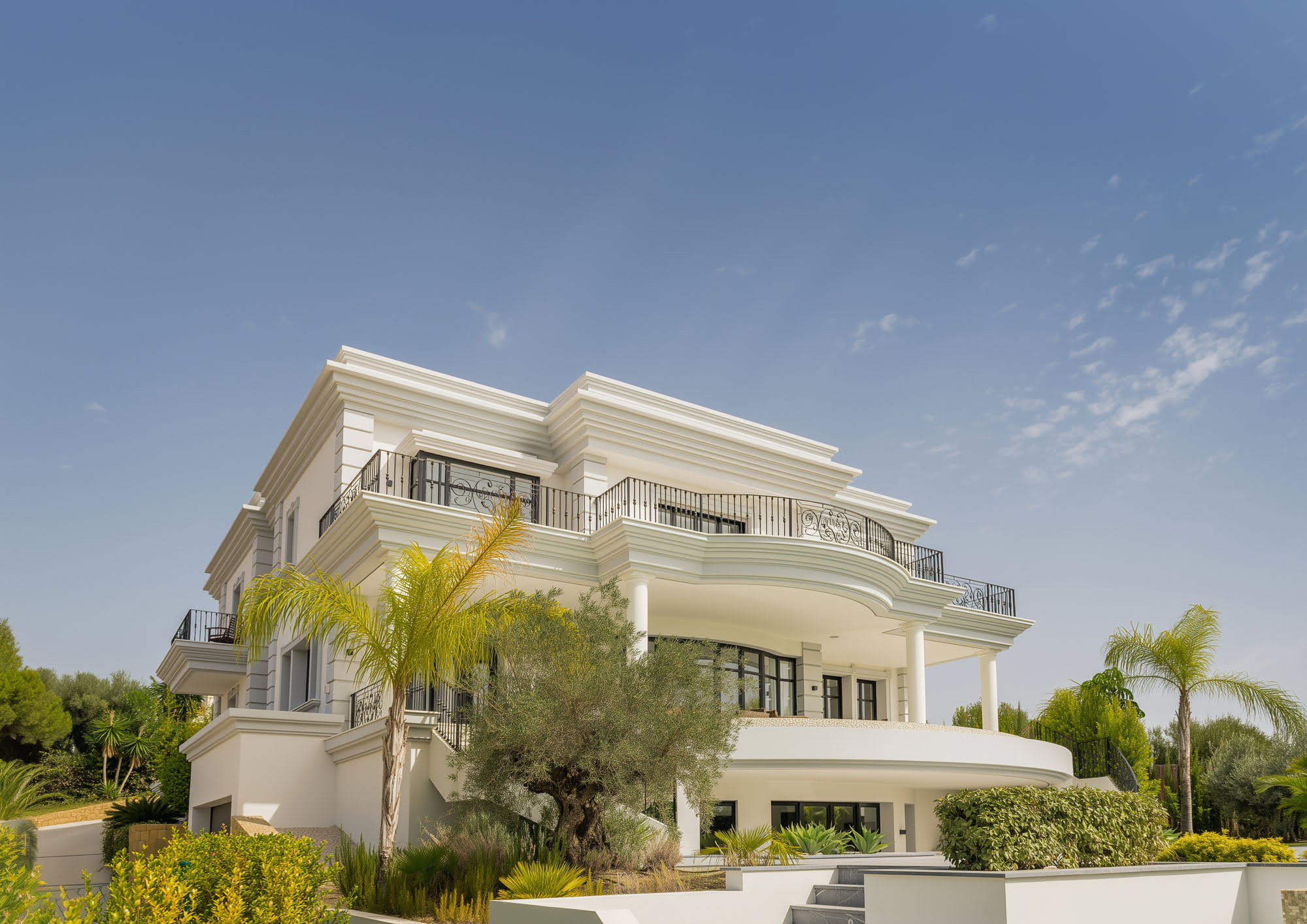 MARISELENA – grand classical villa with columns and pool